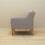 Vintage armchair beech wood textile grey 1970s 5