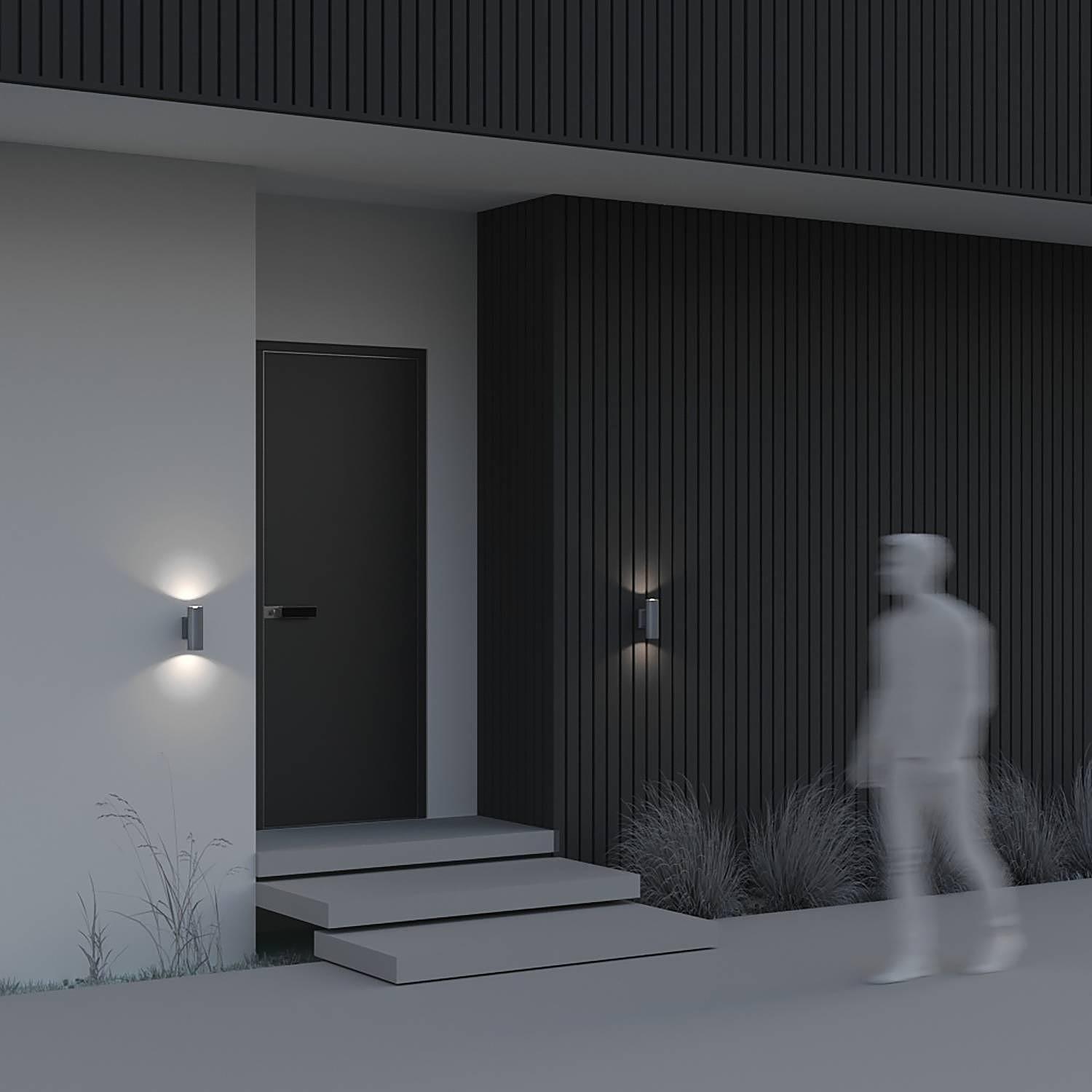 Bowery Typ A Wandleuchte Aluminium 2-flammig 2