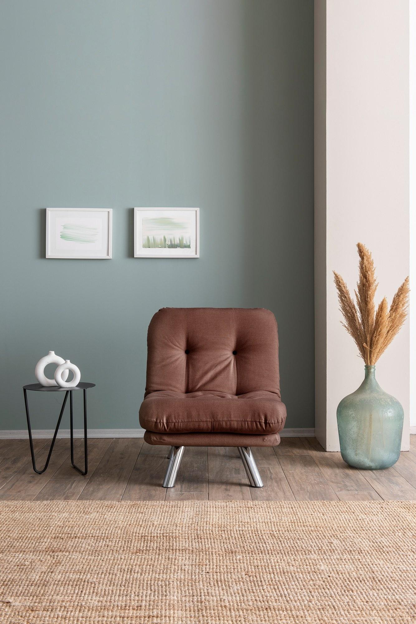 Misa Small Solo Sofa Bed 1-seater Light Brown 3