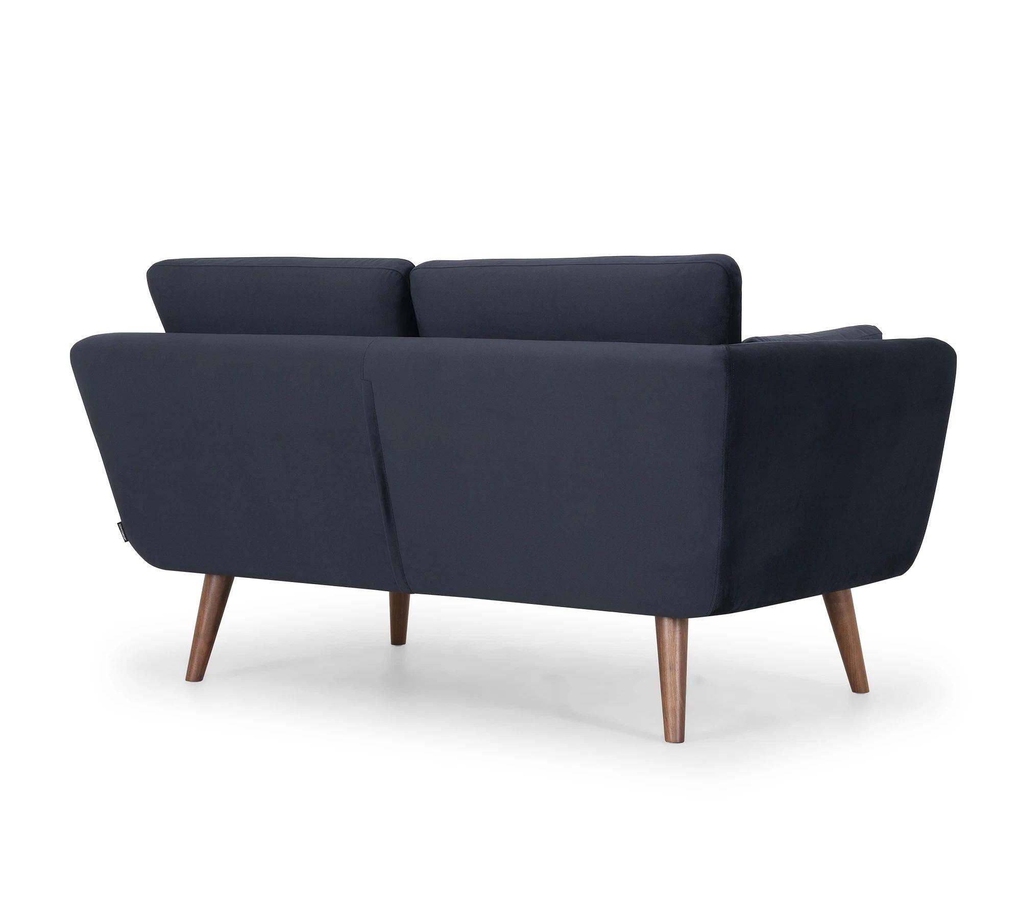 Sigrid Sofa 2-Sitzer Velour Lux Navy 3