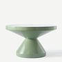 Zig Zag Coffee Table Olive Green 3