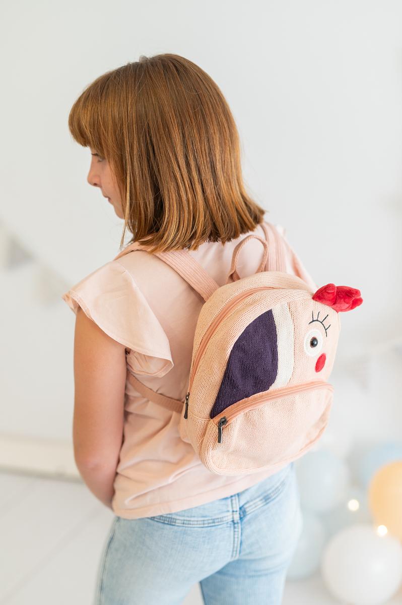 Ariel Hühnchen Rucksack Baumwolle Rosa 1