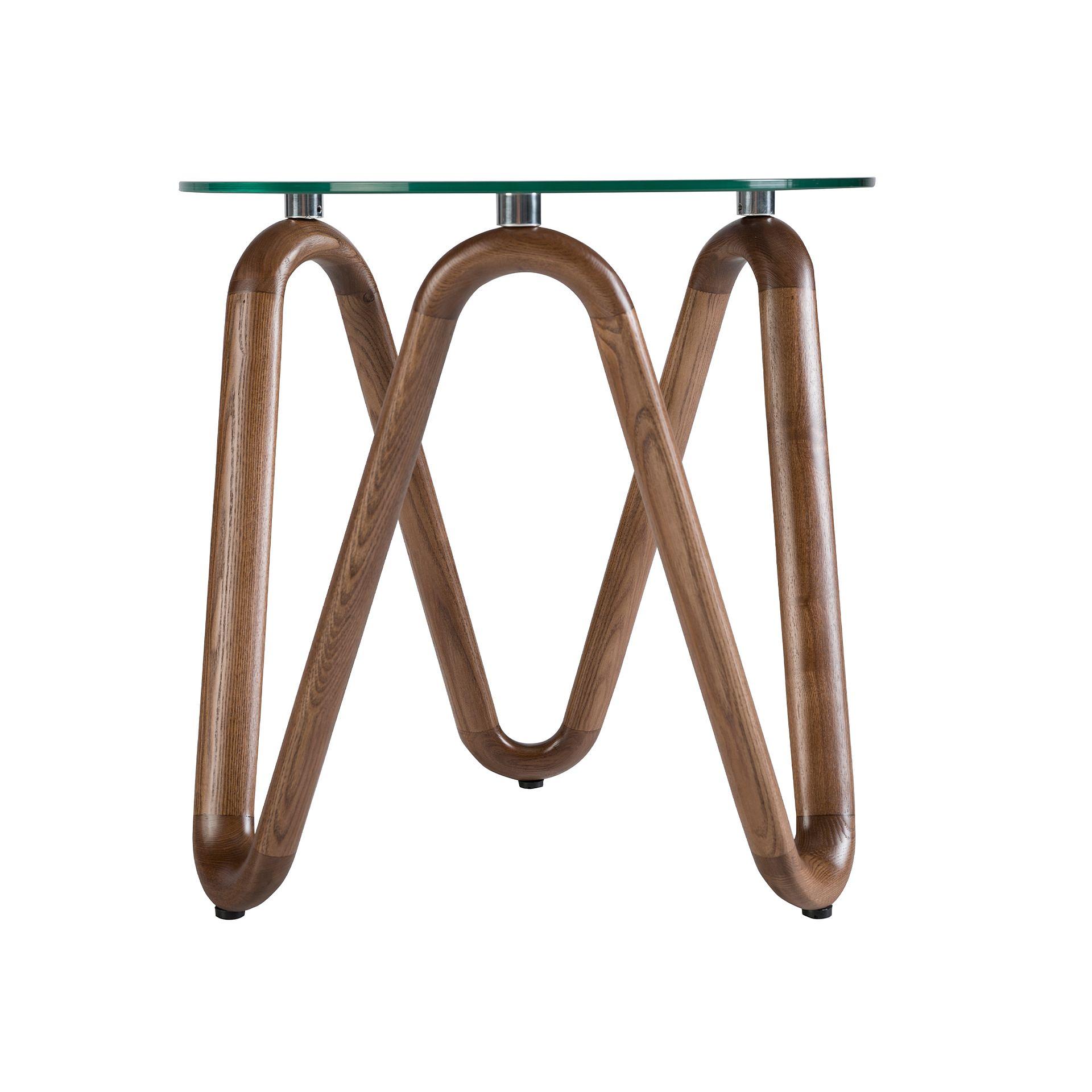 Round side table
Glass walnut 1