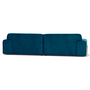 Gloria Sofa 3-Sitzer Velour Lux Petro 3