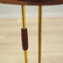 Vintage Ashtray Teak Wood Metal Brown 1970s 3