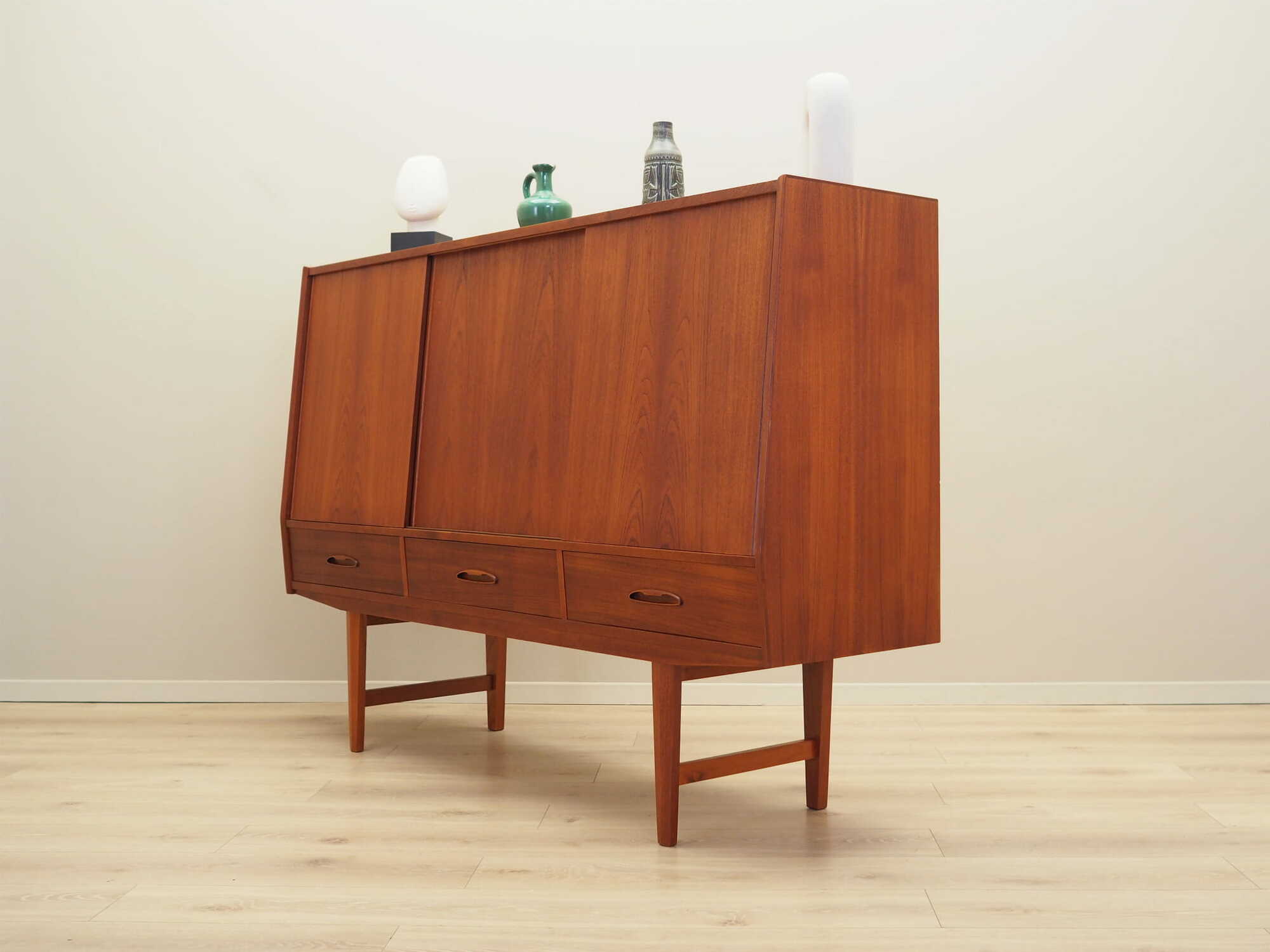 Vintage Sideboard Teakholz Braun 1960er Jahre 4