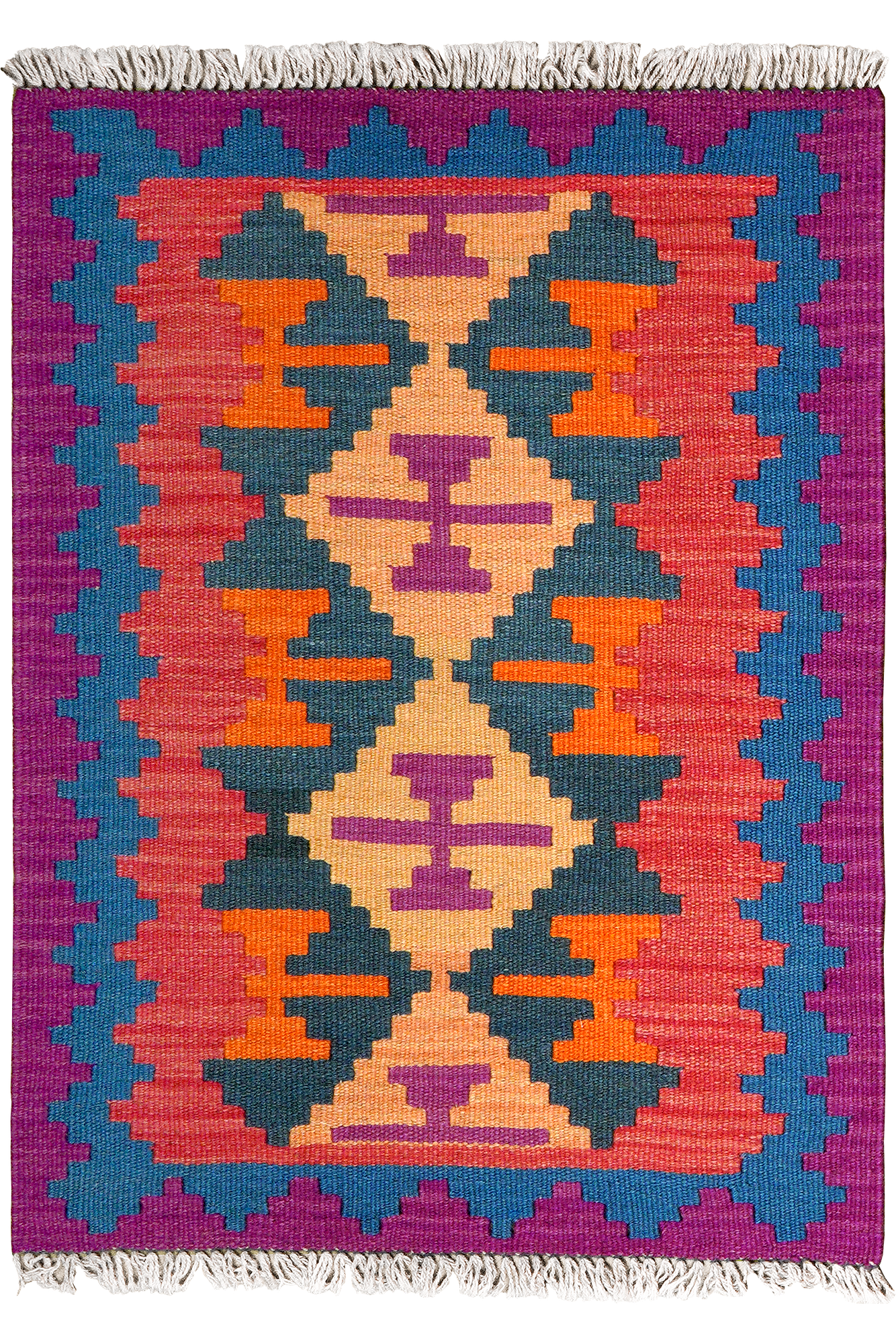 Kilim Gashgai Teppich Mehrfarbig 0
