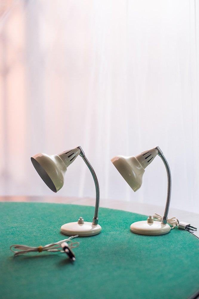 Table lamps set of 2 Beige 1960s 0