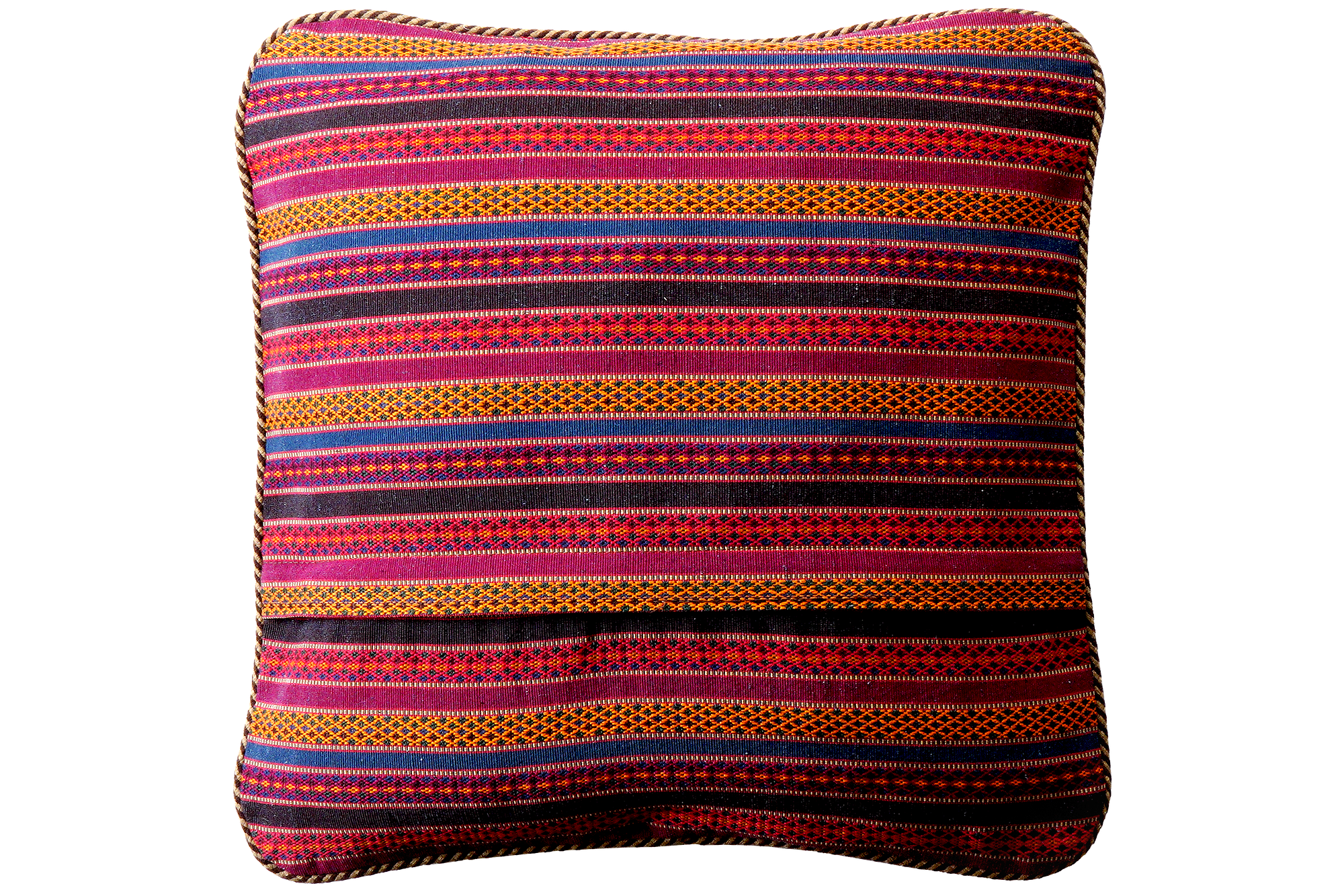 Kilim Kissenbezug Wolle Braun 1