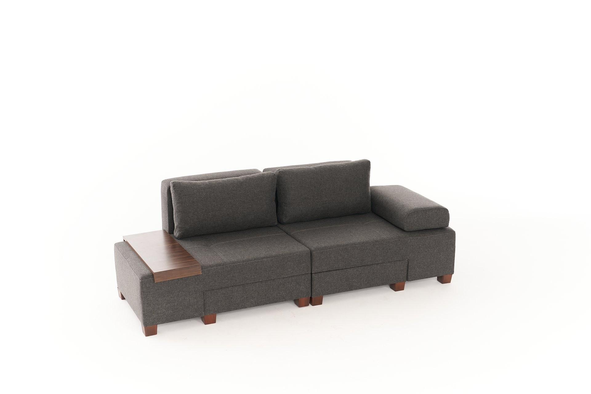 Perenna Sofa 3-Sitzer Leinen Anthrazit 6