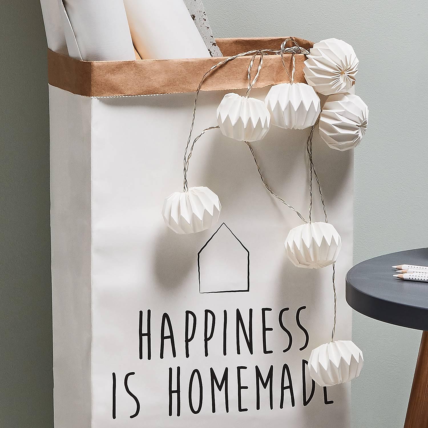 Hanami LED-Lampion-Lichterkette Weiß 2