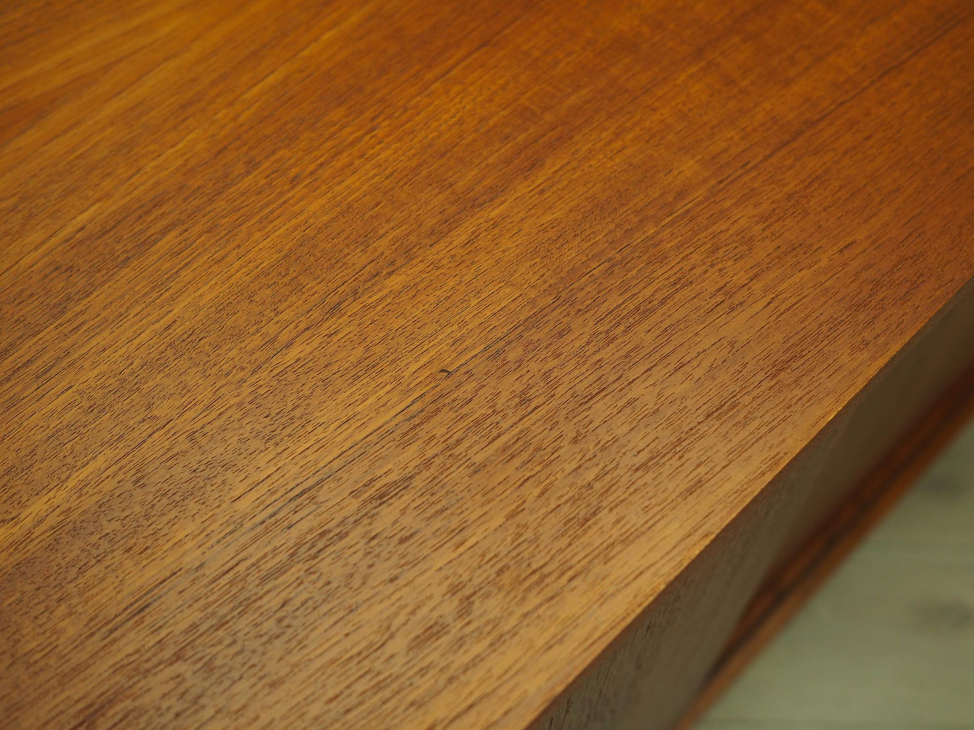 Teak sideboard brown 1970s 8
