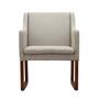Vintage chair teak wood textile beige 1970s 0