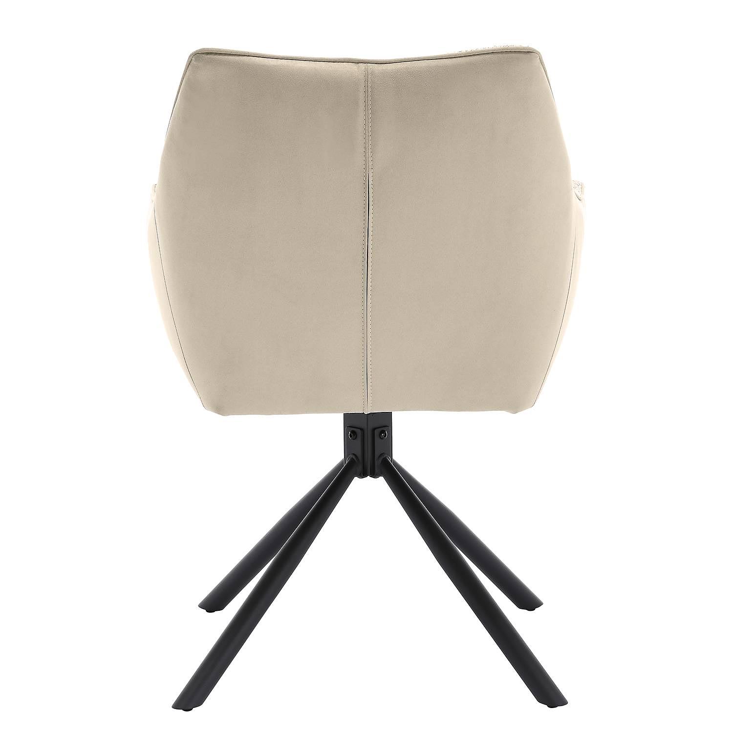 Solin Drehbarer Armlehnstuhl Microfaser Beige 4