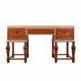 Vintage desk wood brown 1950s 0