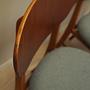 6x Dining chair teak 1970s 12