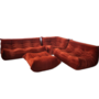 Togo Lounge Set 4-tlg. Cord Orange 0