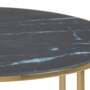Genoa Couchtisch Glas Metall Schwarz 4