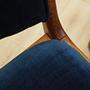 4x Dining chair Beech wood 1950s 11