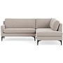 Astha Sofa Chaise Lounge Right Agnes Brown 0
