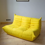 Togo Lounge Set 3 pezzi Tessuto Giallo limone 4