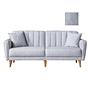 Aqua Schlafsofa 3-Sitzer Grau 6