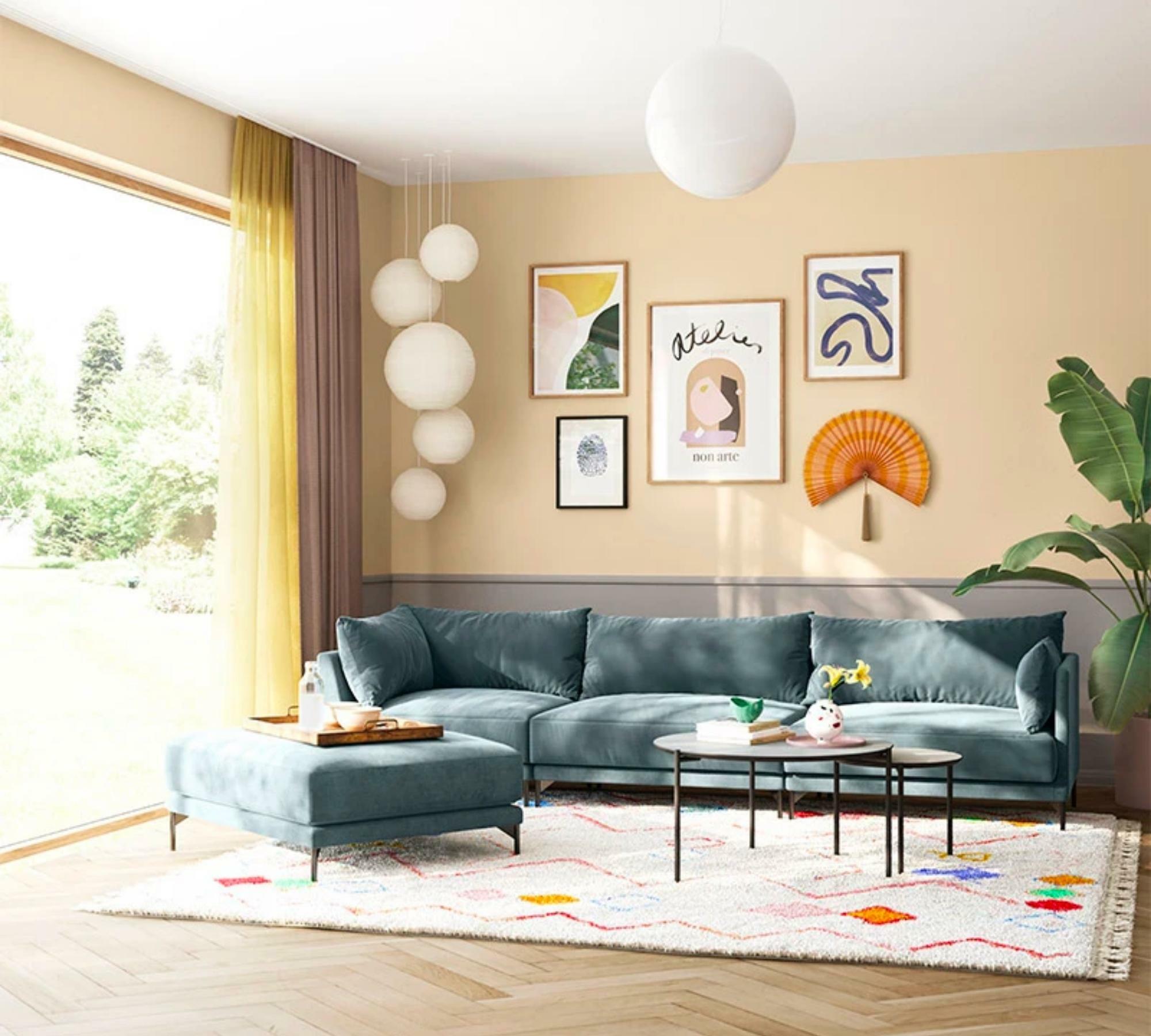 Vincent 1-Sitzer Modul Links Forest Dust Blue 5