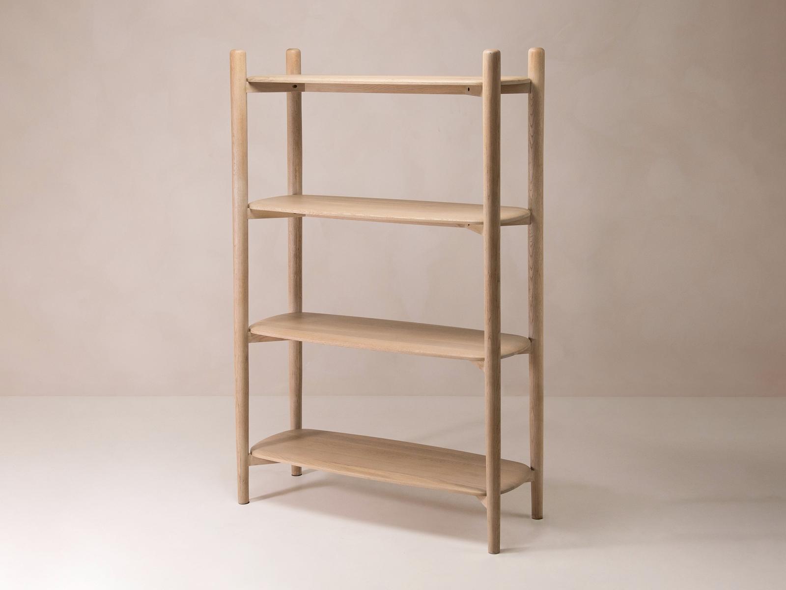 Aires Bücherregal Eichenholz Nature 110x40x170 cm 2