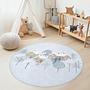 Winter Wonderland Children's Rug Multicolored Ø150cm 3