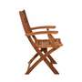 Gartenstuhl Holz Braun 3