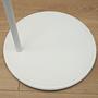 Vintage floor lamp metal textile white 1970s 13