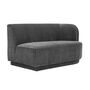 Nora 2-seater module right velvet matt dark grey 1