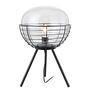 1-Flammig Table lamp Malle Smoked glass Iron 1
