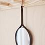 Mira Hand mirror Stainless steel Glass Brown 1