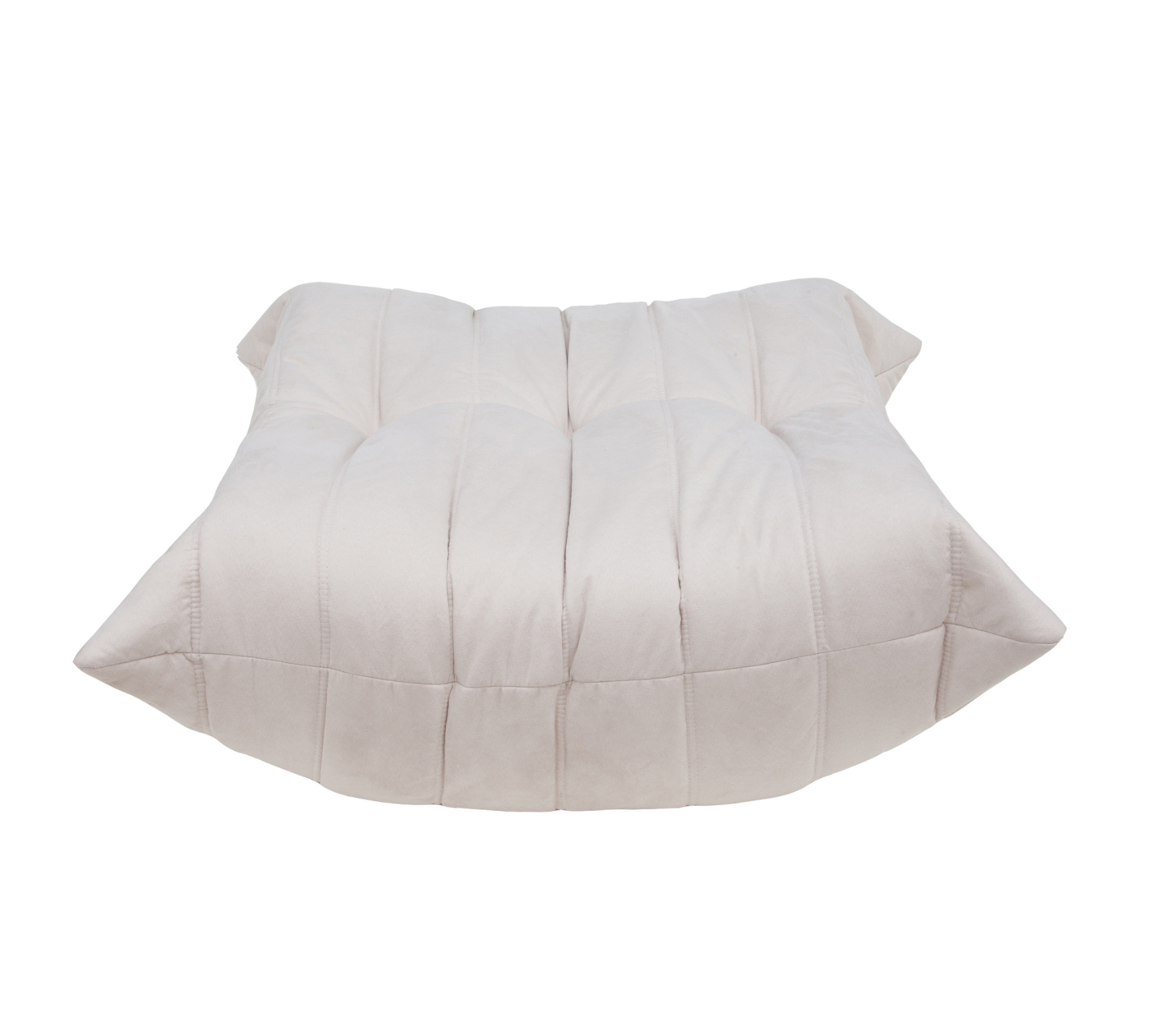 Togo Pouf Tessuto Off-White 1