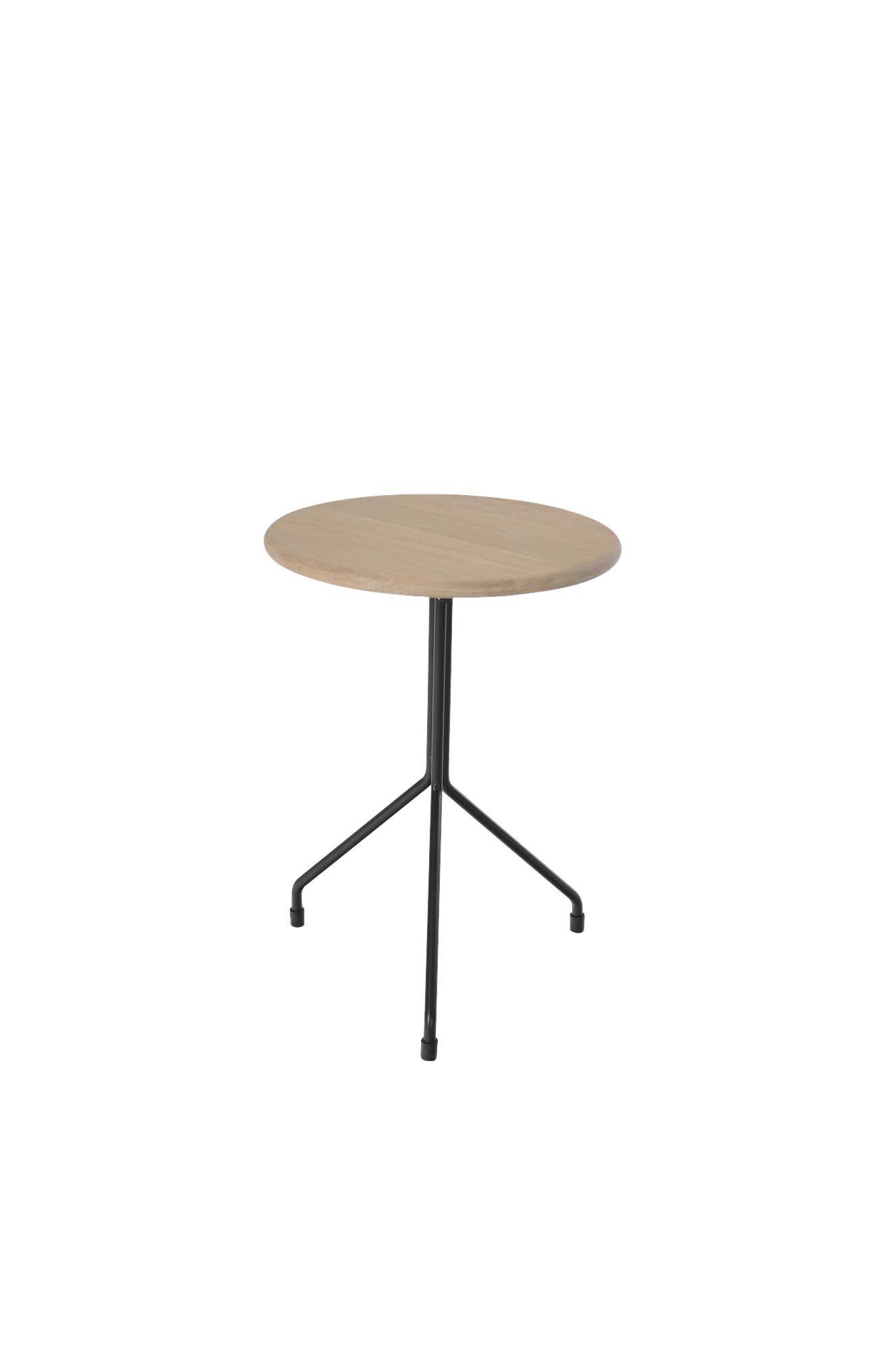 Alforone Side table Oak wood Steel Natural Ø 35cm 0