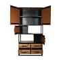 Verona Wandregal Mangoholz Metall 1