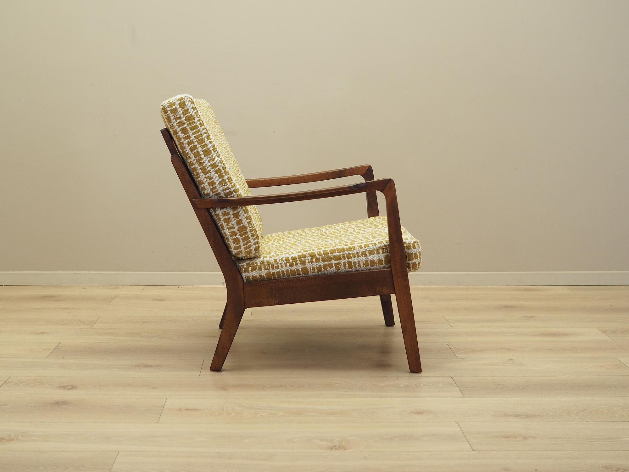 Armchair beech wood 1970s 6