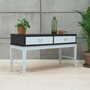 Vintage chest of drawers walnut wood white 1970s 4