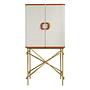 Sideboard aus Stoff und Walnussholz 3272 1
