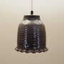 Vintage Pendant Lamp Ceramic Brown 1960s 1