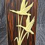 Vintage Wandbild Holz Kunststoff Creme 1