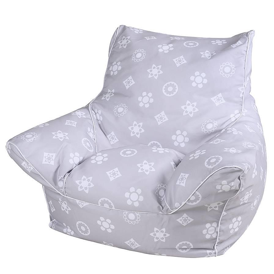 Royal Kindersitzsack Baumwollstoff Grau 40x50x43cm 0