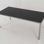 Vintage Table Aluminum Grey 1980s 3