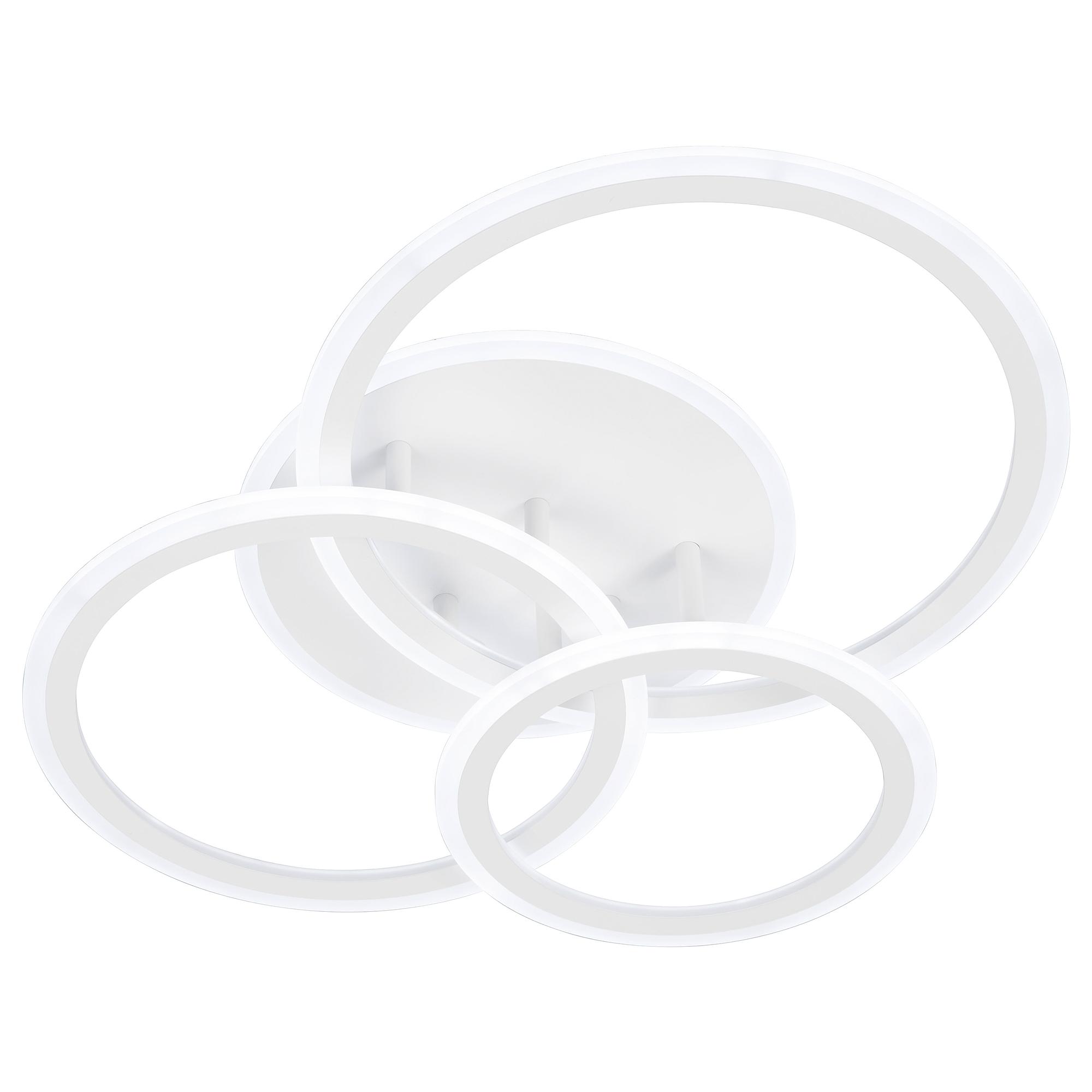 Gelder 1-flammige LED-Deckenleuchte Rund Eisen Weiß 2