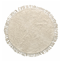 Teppich Kurzflor Baumwolle Beige 0