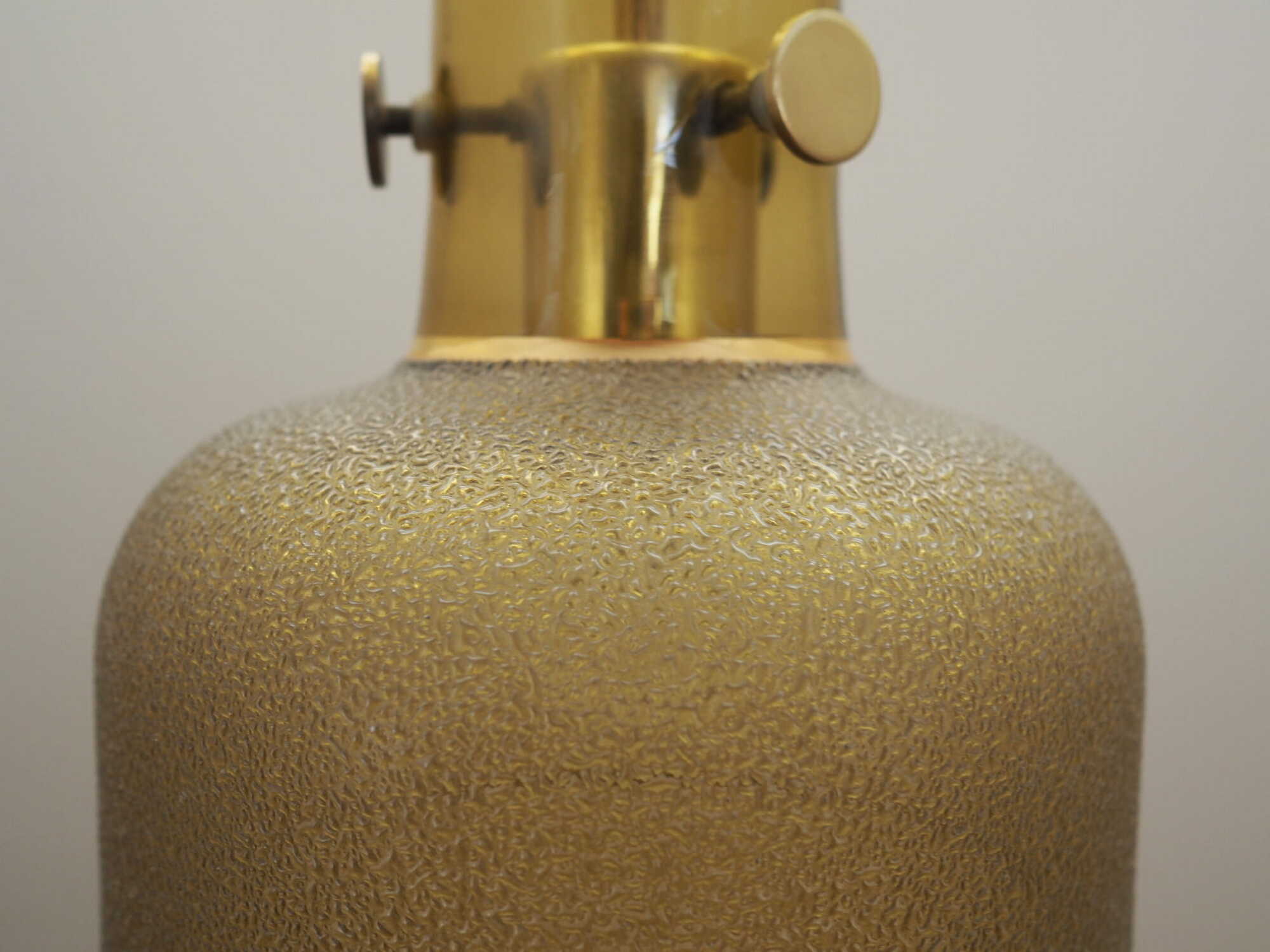 Pendant lamp glass metal gold 1960s 5
