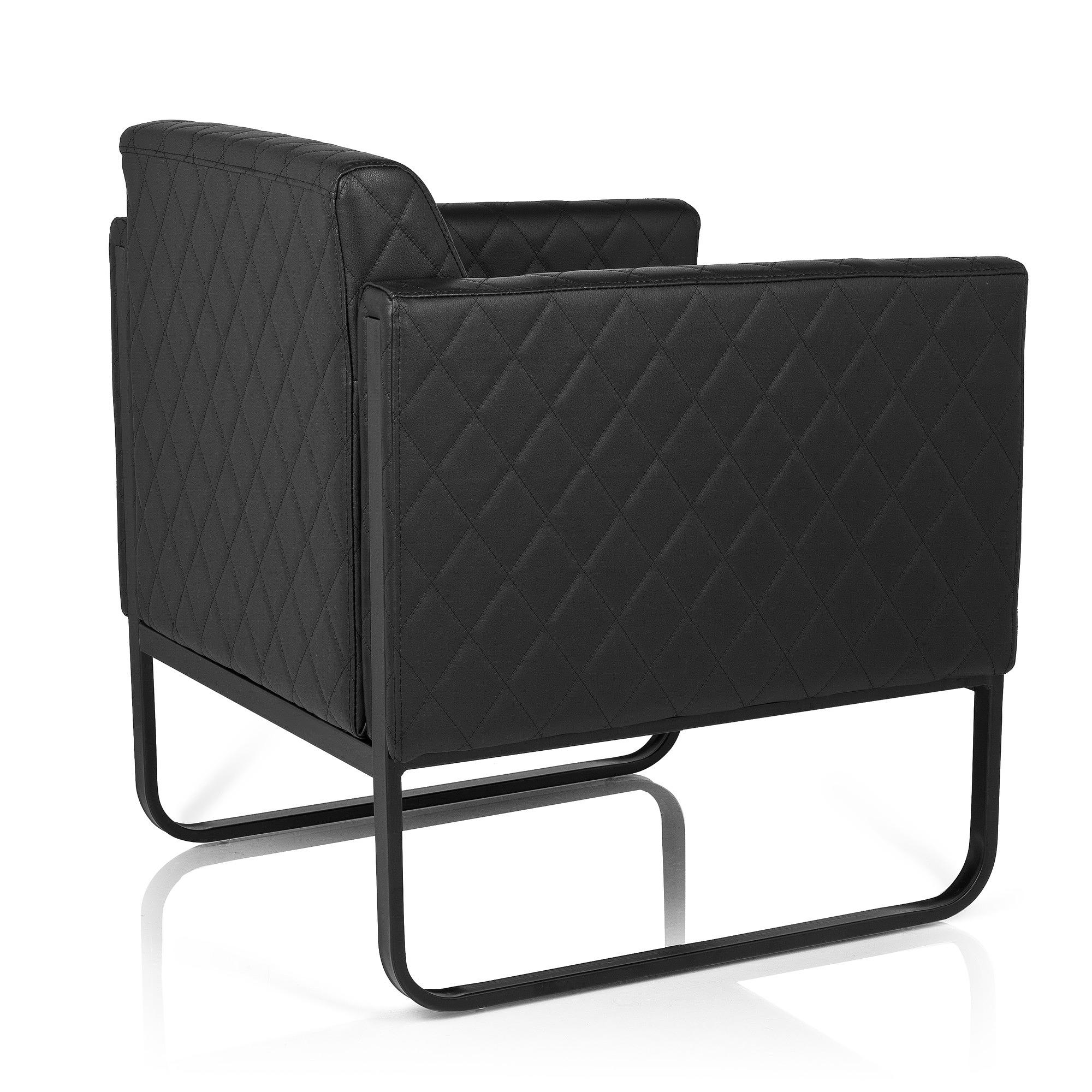 ARUBA Upholstered armchair Artificial leather Black 5