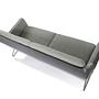 LAGUN 3-Sitzer Sofa Stoff Grau 3