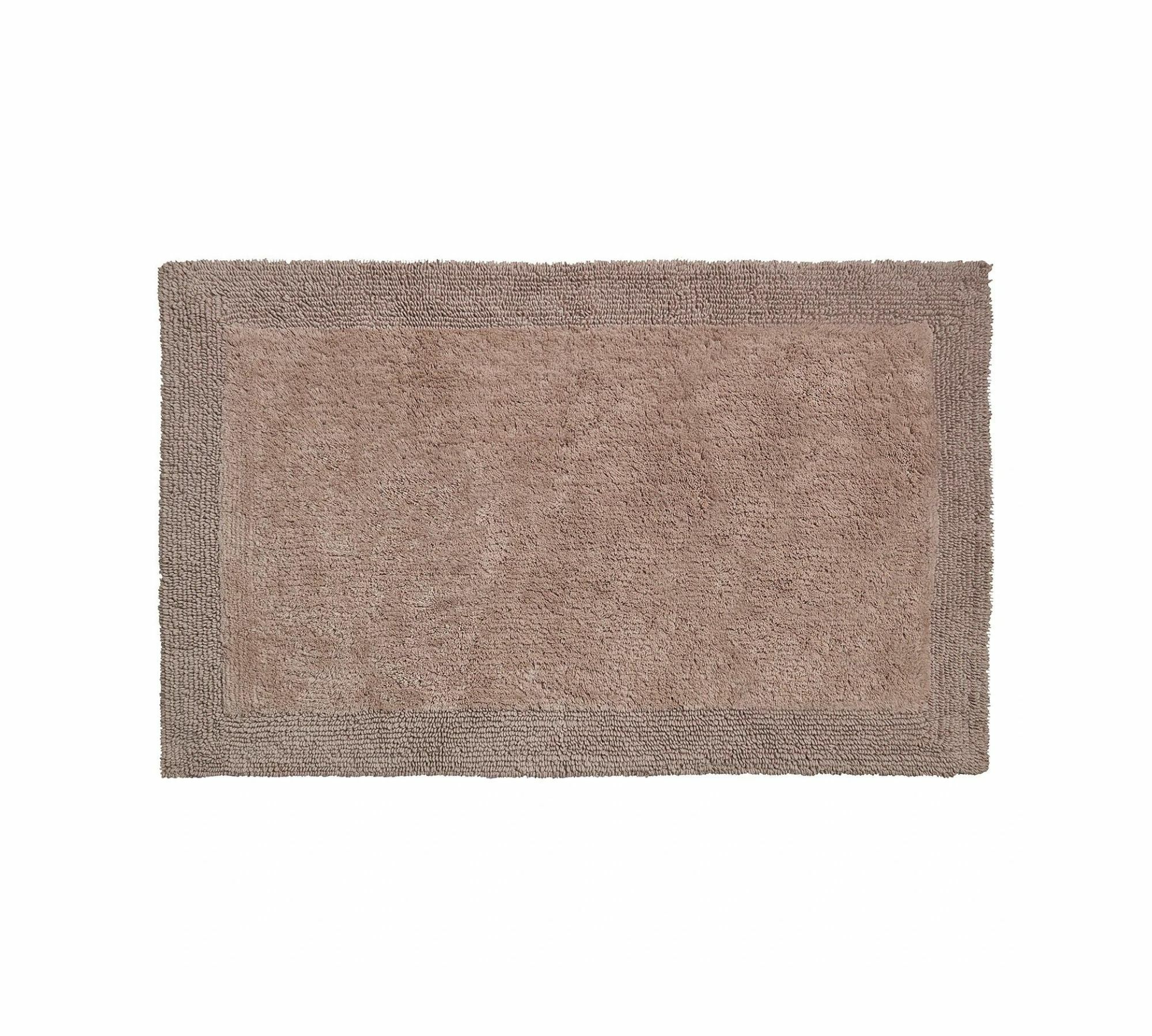 Badematte Webstoff Braun 60 x 100 cm 0